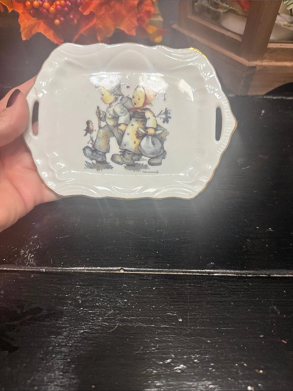 Reutter Porzellan Hansel and Gretel tray Porcelain Decor